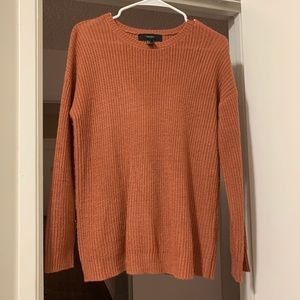 Burnt orange knit sweater